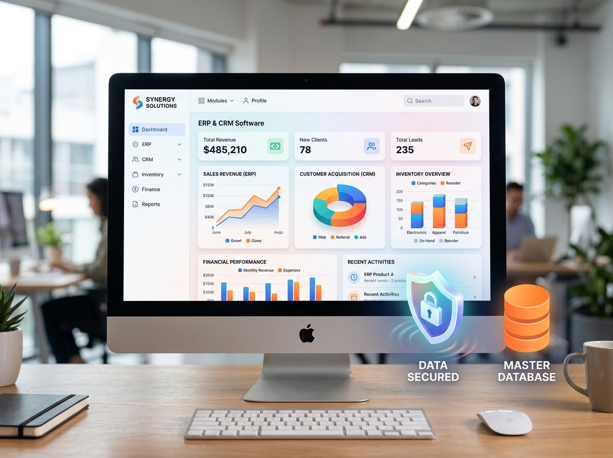 Custom Software ERP CRM Analytics Dashboard Muscat